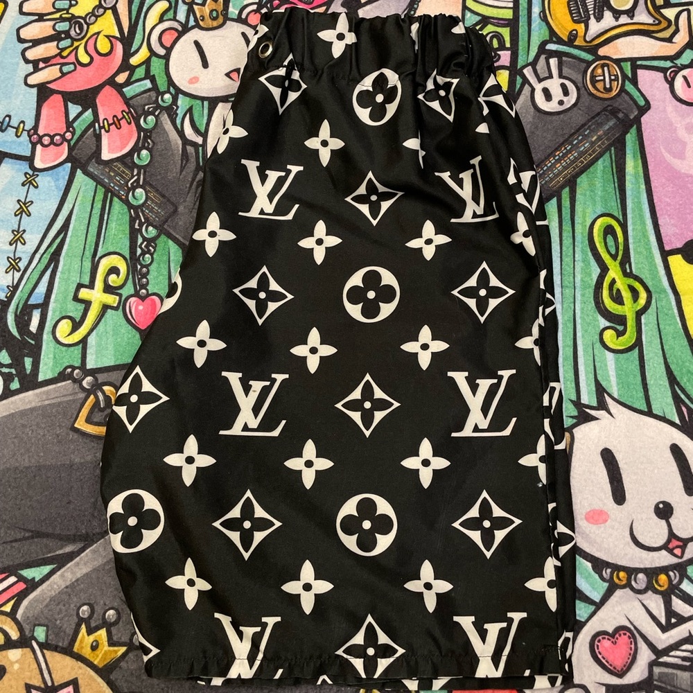 Lv pattern artist made shorts custom made